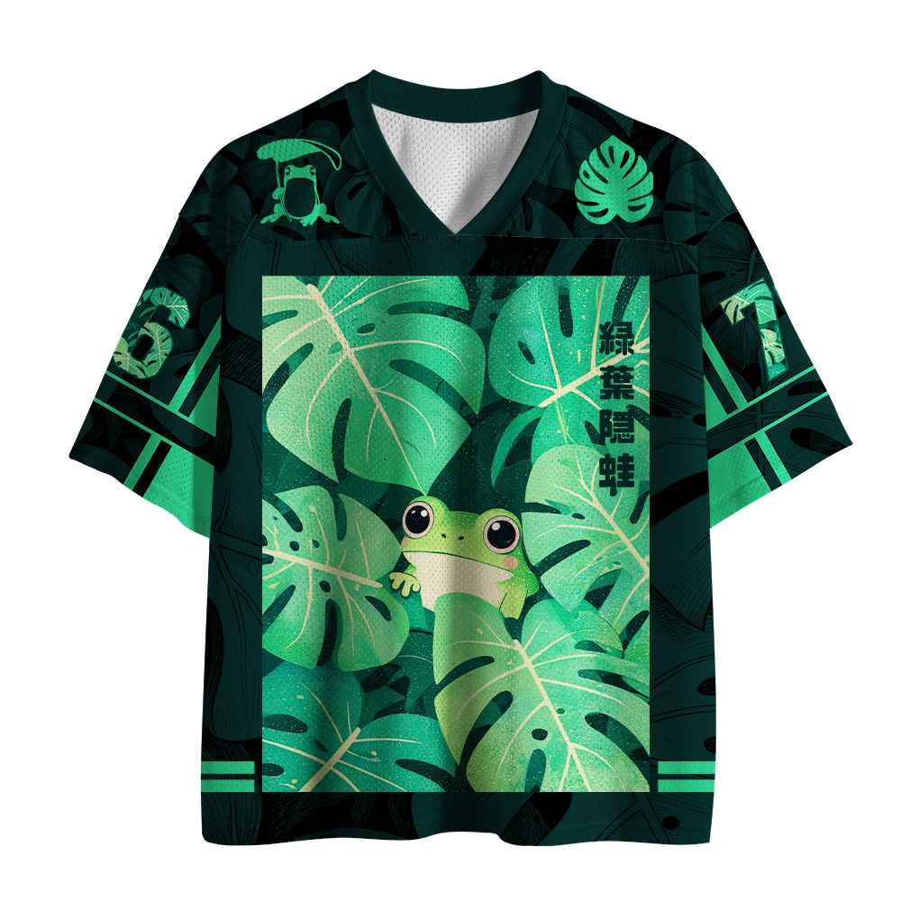 Tokyo-Tiger Monstera Deliciosa Frog Mesh Jersey