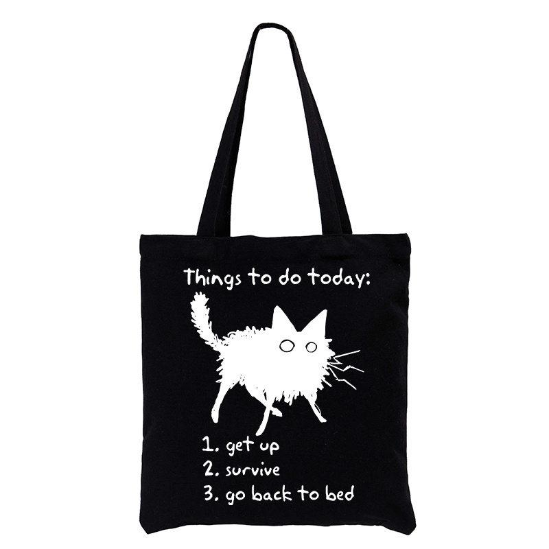 Tokyo-Tiger Lazy Cat Survive Day Funny Meme Tote Bag