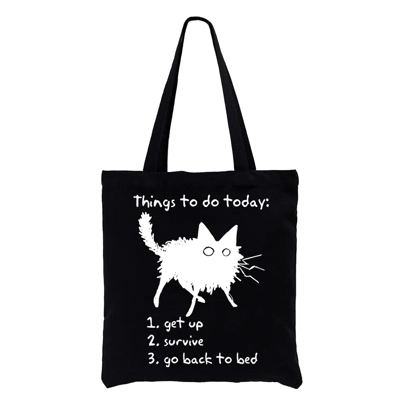 Tokyo-Tiger Lazy Cat Survive Day Funny Meme Tote Bag