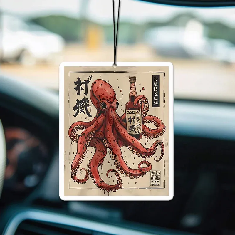 Tokyo-Tiger Osaka Saké Octopus Car Air Freshener