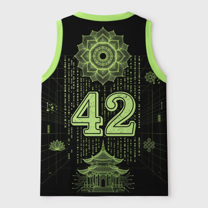Tokyo-Tiger Neon Buddha Of The Future Mesh Tank Top