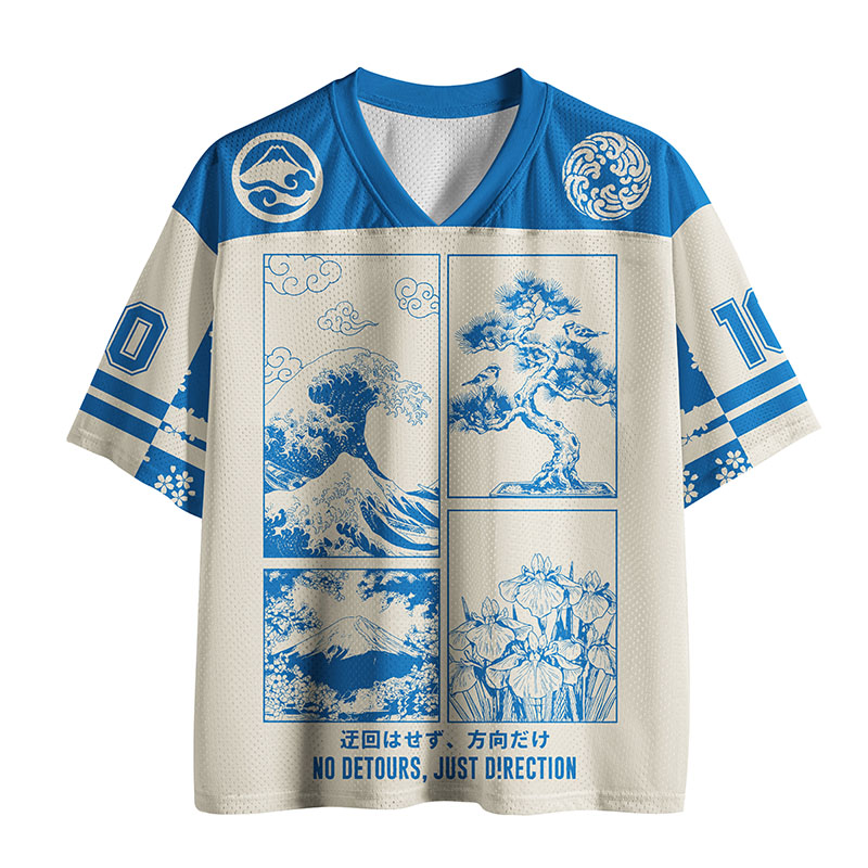 Tokyo-Tiger Japanese Wave Four Panel Mesh Jersey
