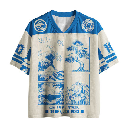 Tokyo-Tiger Japanese Wave Four Panel Mesh Jersey
