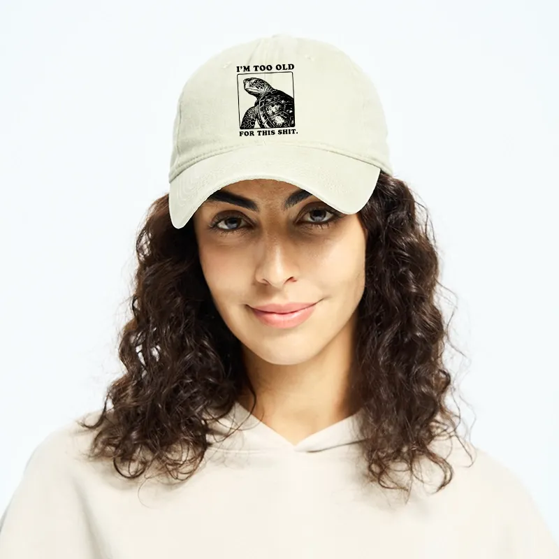 Tokyo-Tiger Turtle I Quit Meme Energy Washed Cap