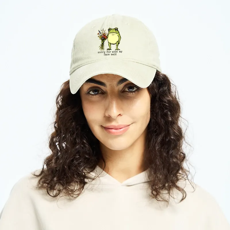Tokyo-Tiger Frog Sorry Mode Activated Washed Cap