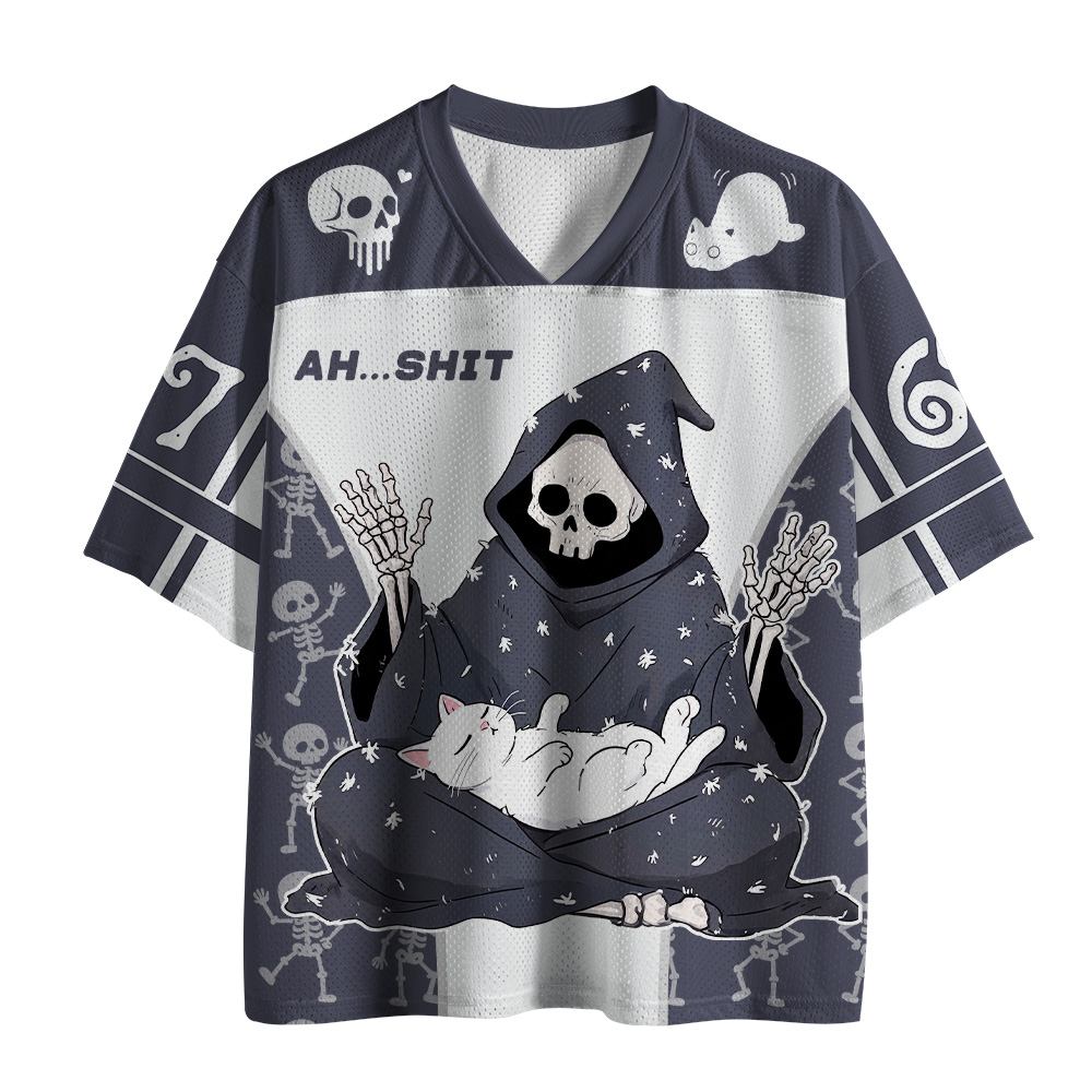 Tokyo-Tiger Troubles Of The Cat-Loving Skeleton Mesh Jersey