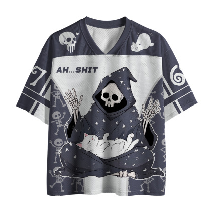 Tokyo-Tiger Troubles Of The Cat-Loving Skeleton Mesh Jersey