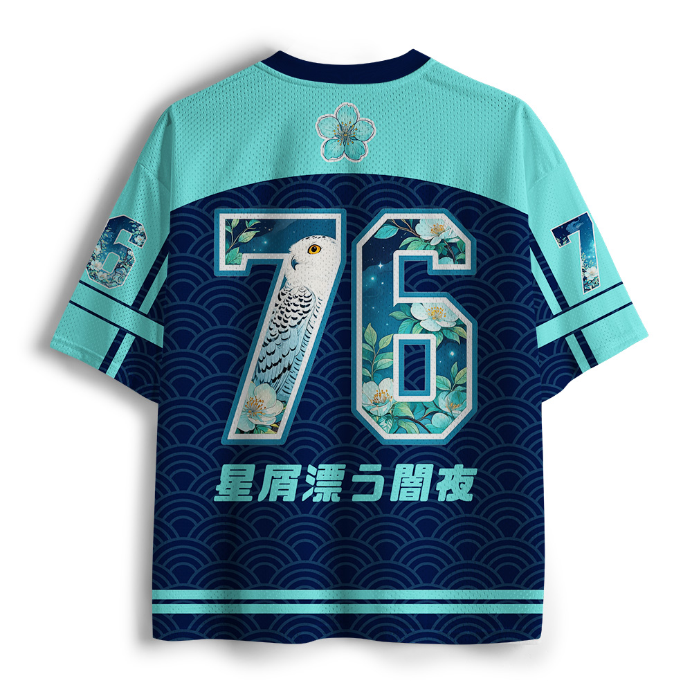 Tokyo-Tiger Starry Sky Snowy Owl Mesh Jersey