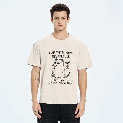 Tokyo-Tiger Funny Rich Opossum Washed T-Shirt