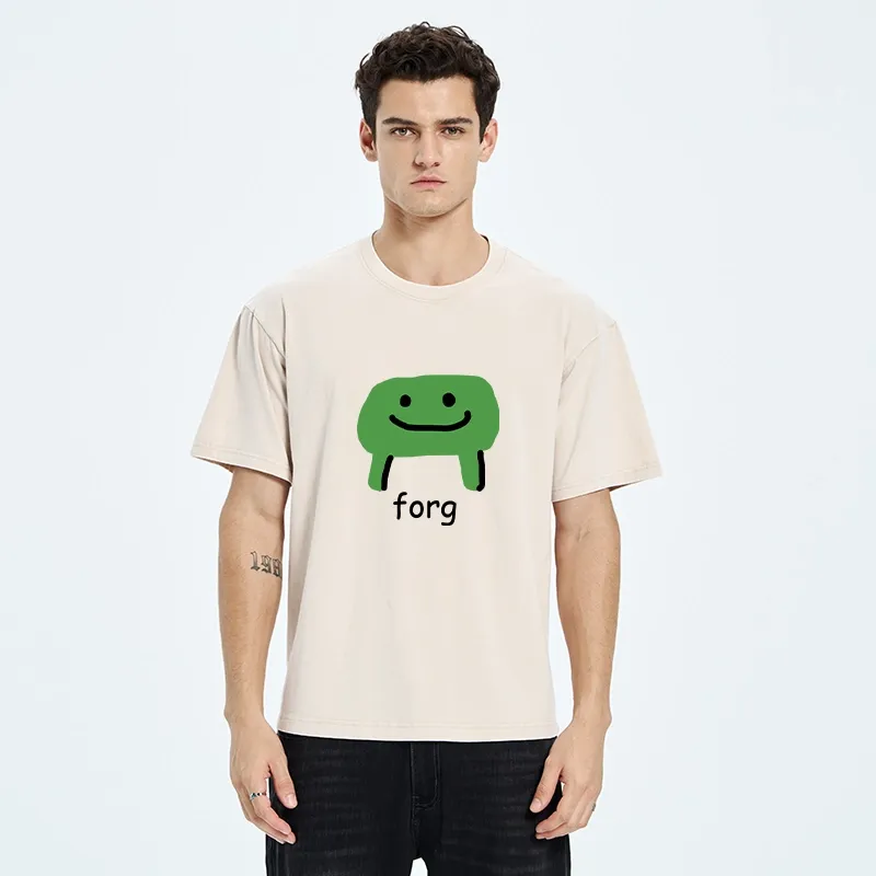 Tokyo-Tiger Smiling Forg Washed T-Shirt