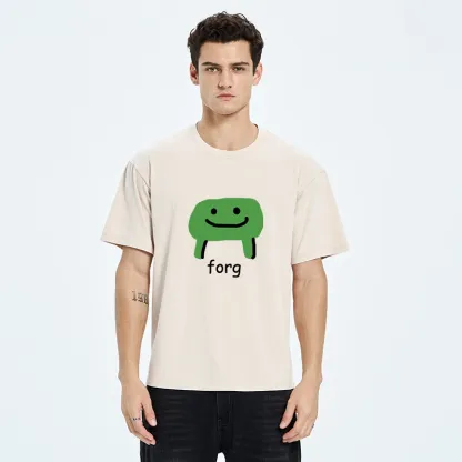 Tokyo-Tiger Smiling Forg Washed T-Shirt