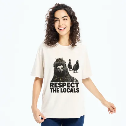 Tokyo-Tiger Royal Pigeon Graphic Washed T-Shirt