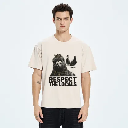 Tokyo-Tiger Royal Pigeon Graphic Washed T-Shirt