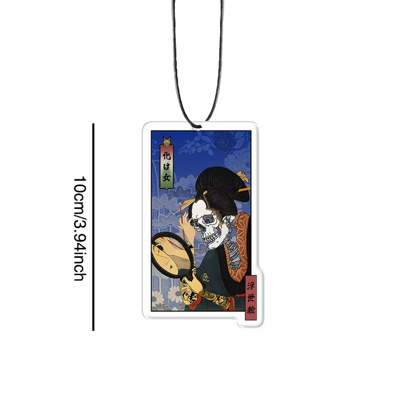 Tokyo-Tiger Ukiyoe Skeleton Girl Car Air Freshener