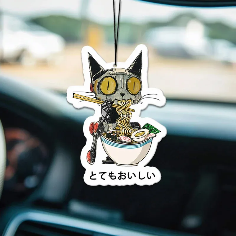 Tokyo-Tiger Ramen Lover Robot Cat Car Air Freshener