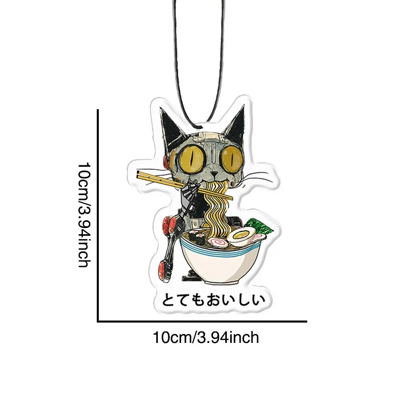Tokyo-Tiger Ramen Lover Robot Cat Car Air Freshener
