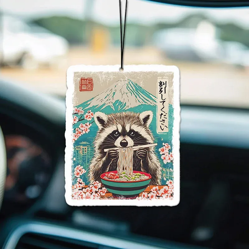 Tokyo-Tiger Please Give Raccoon A Discount Car Air Freshener