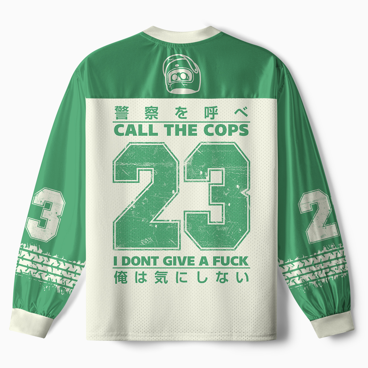 Tokyo-Tiger "Call The Cops" Street Racer Paneled Long Sleeve Jersey