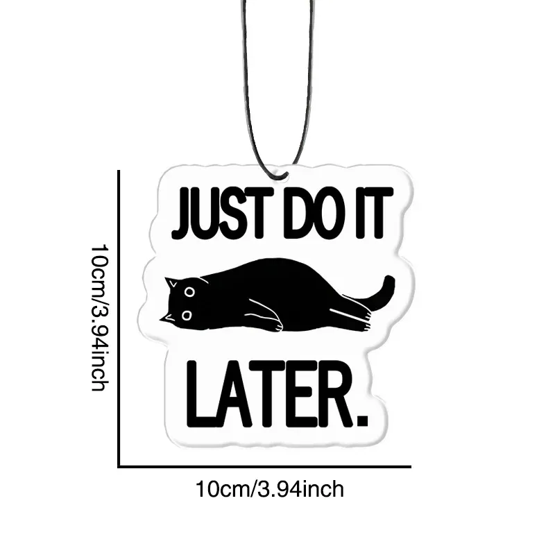 Tokyo-Tiger Just Do It Later Cat Car Air Freshener