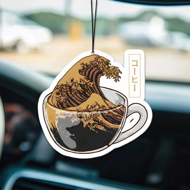 Tokyo-Tiger Coffee Wave Car Air Freshener