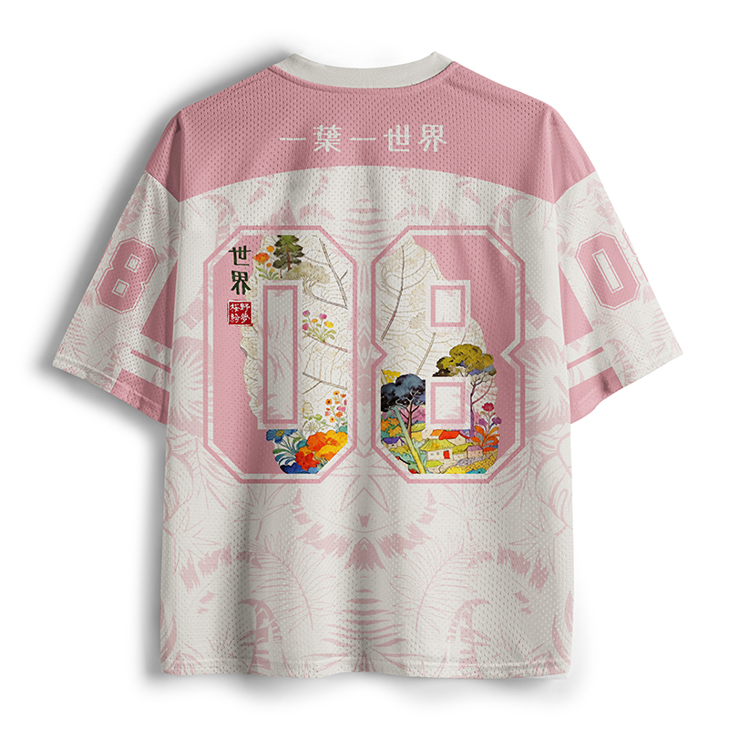 Tokyo-Tiger One Leaf Holds A Tiny Colorful World Mesh Jersey