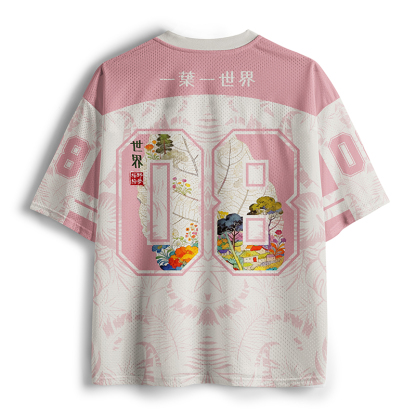 Tokyo-Tiger One Leaf Holds A Tiny Colorful World Mesh Jersey