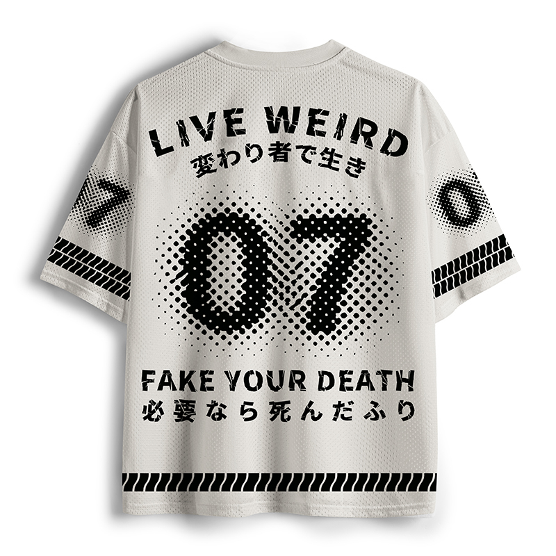 Tokyo-Tiger Possum Logic: Live Weird Mesh Jersey