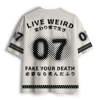 Tokyo-Tiger Possum Logic: Live Weird Mesh Jersey