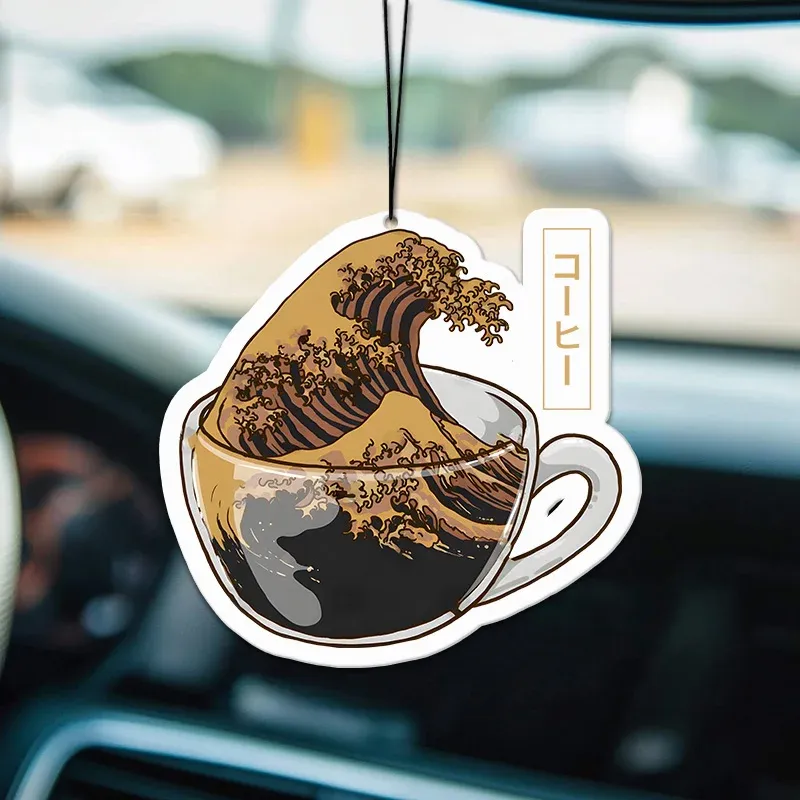 Tokyo-Tiger Coffee Wave Car Air Freshener