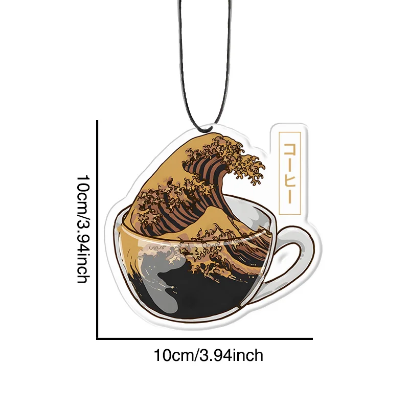 Tokyo-Tiger Coffee Wave Car Air Freshener