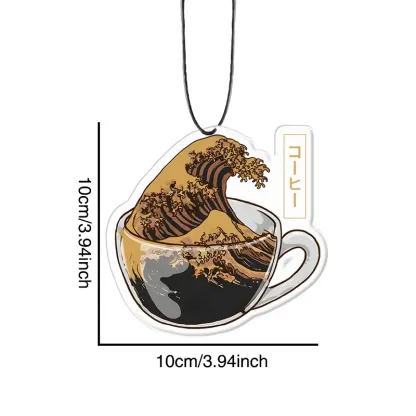 Tokyo-Tiger Coffee Wave Car Air Freshener
