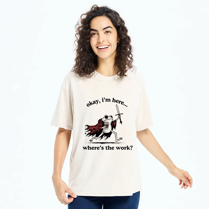 Tokyo-Tiger Warrior Frog On Duty Washed T-Shirt