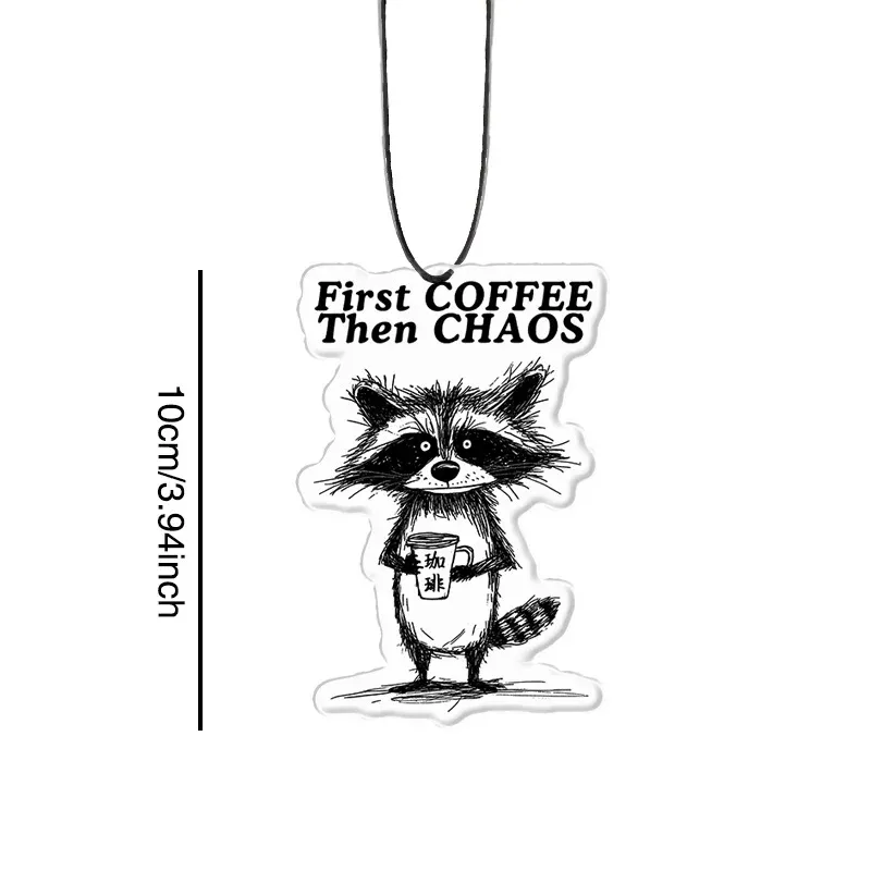 Tokyo-Tiger First Coffee Then Chaos Car Air Freshener