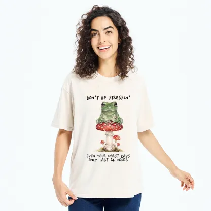Tokyo‑Tiger Relax Positive Frog Washed T‑-Shirt