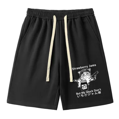 Tokyo-Tiger Strawberry Jam Cat Unisex Shorts