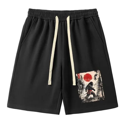 Tokyo-Tiger Japanese Samurai Bigfoot Unisex Shorts