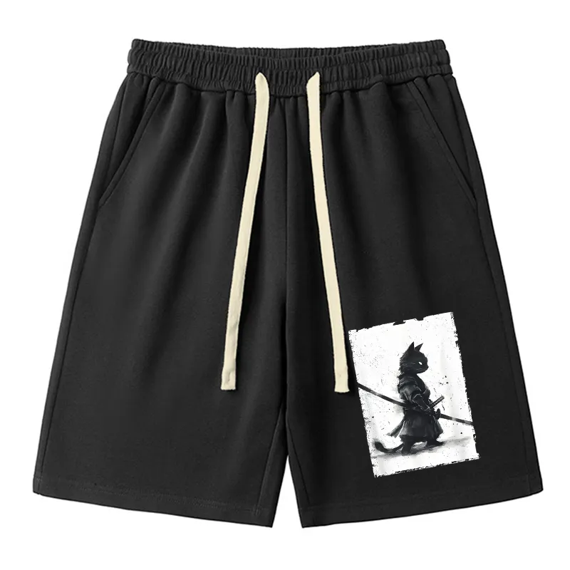 Tokyo-Tiger Retro Cat Samurai Japanese Unisex Shorts Sale