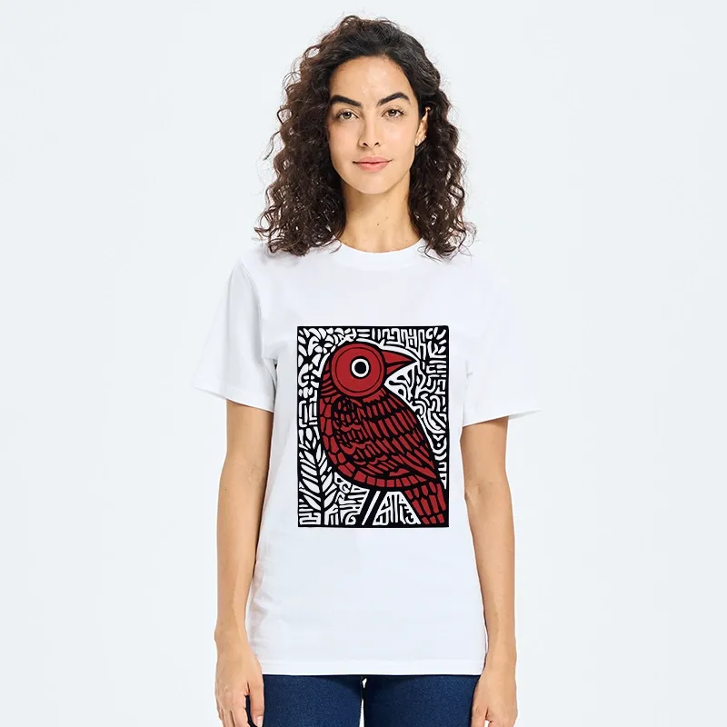 Tokyo-Tiger Retro Woodblock Bird Classic T-Shirt