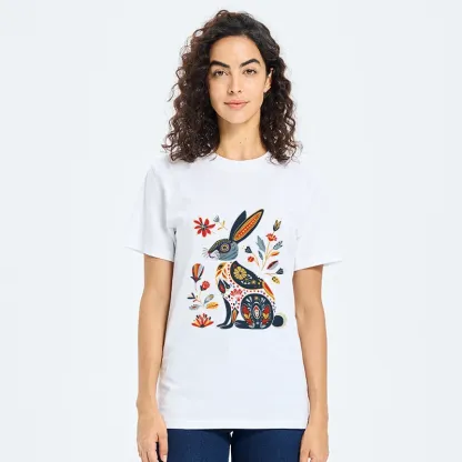 Tokyo-Tiger Folk Hare Bloom Classic T-Shirt