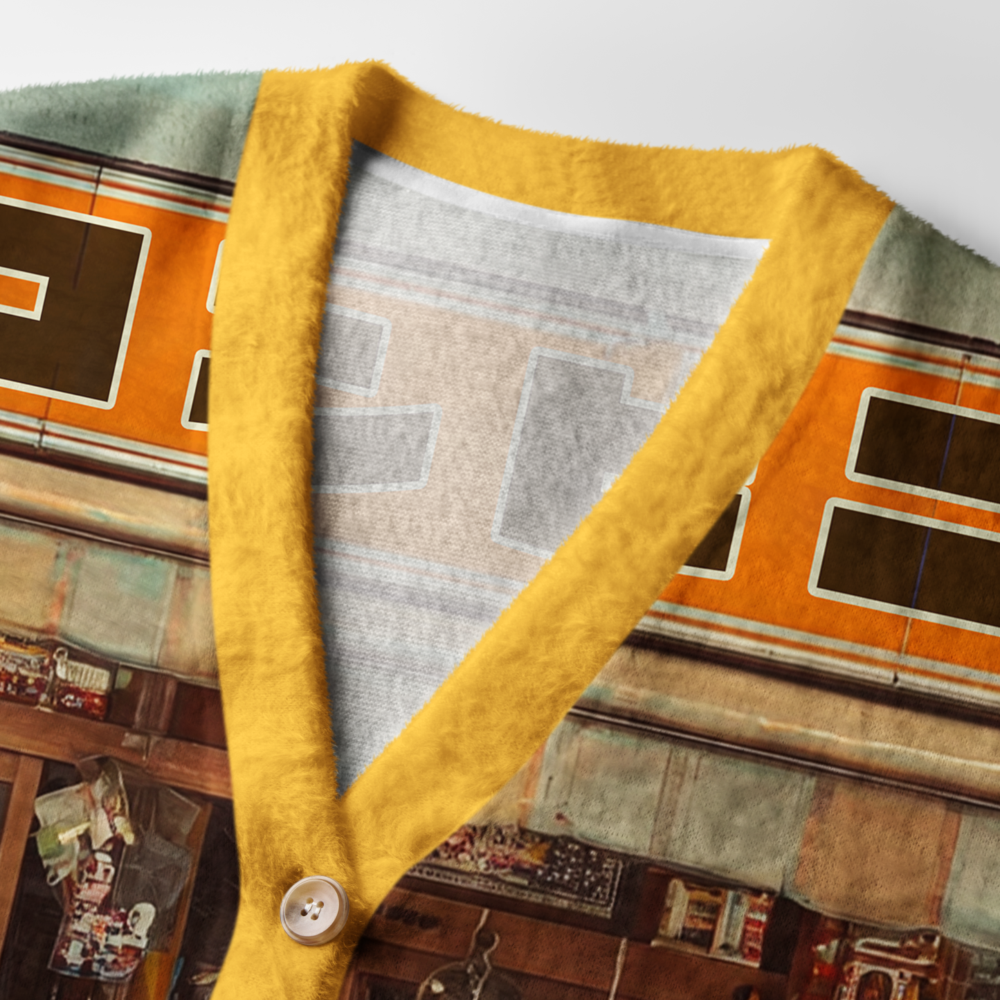 Tokyo-Tiger Retro Moto Convenience Ugly Cardigan Sweater