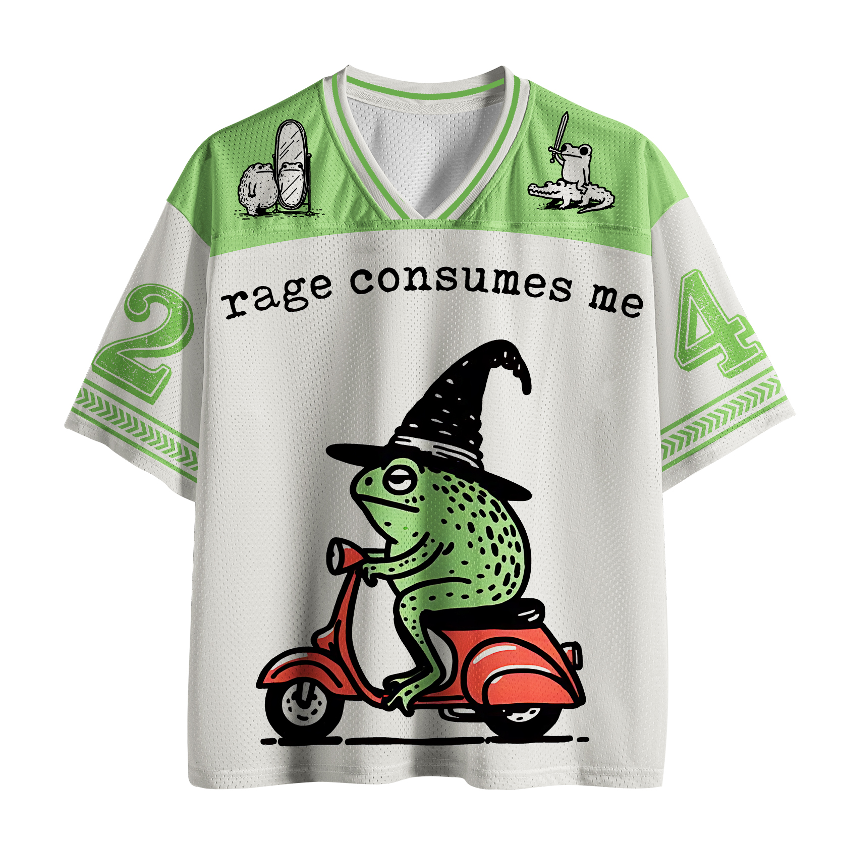 Tokyo-Tiger Angry Wizard Frog Meme Mesh Jersey