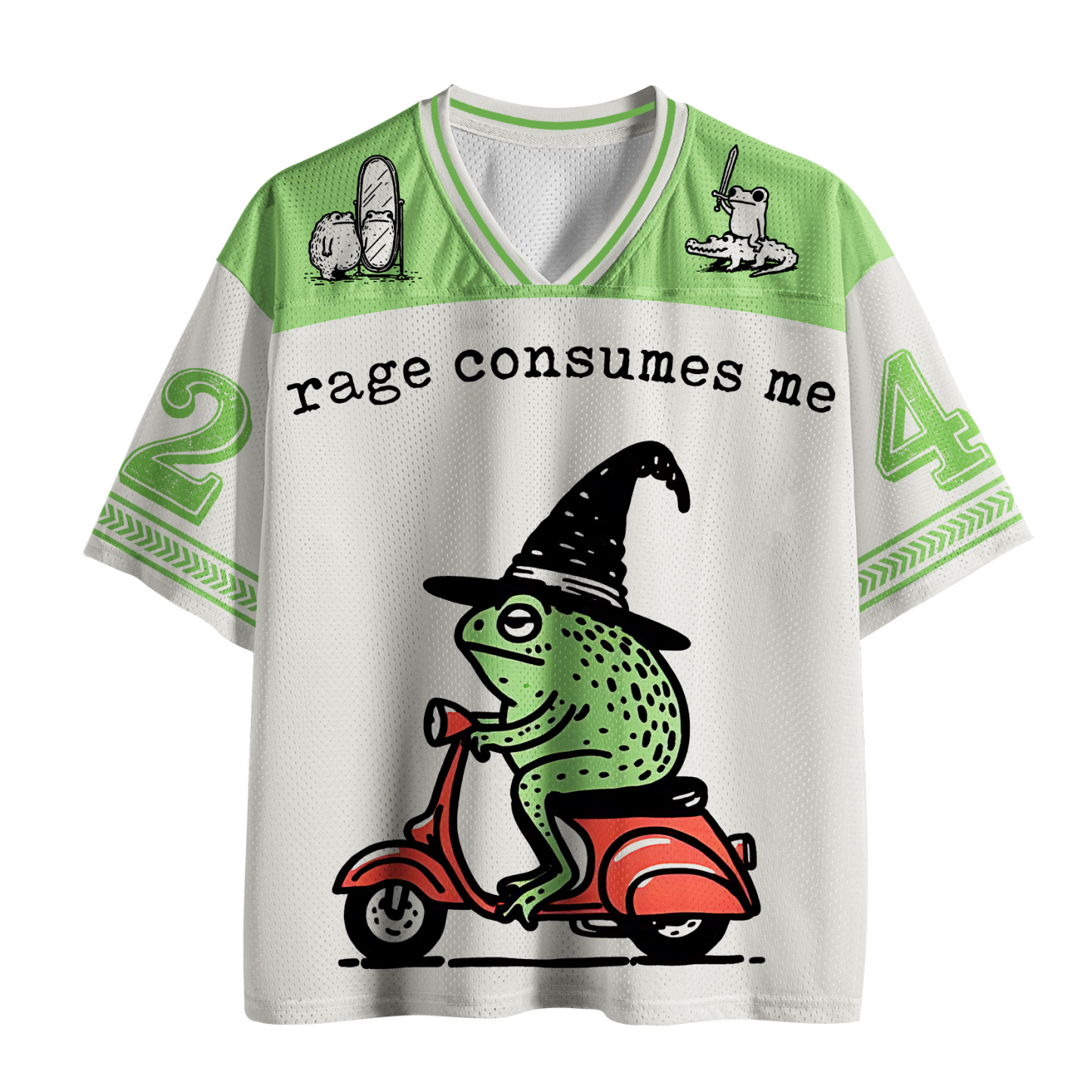 Tokyo-Tiger Angry Wizard Frog Meme Mesh Jersey Sale