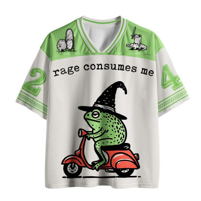 Tokyo-Tiger Angry Wizard Frog Meme Mesh Jersey