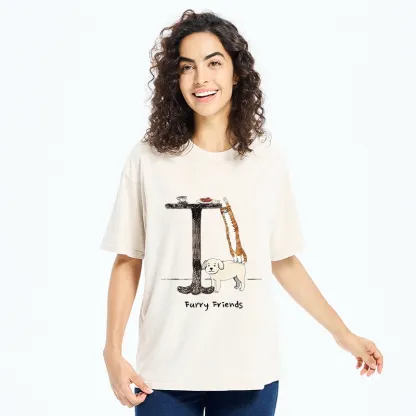 Tokyo-Tiger Dog Cat Snack Mission Art Washed T-Shirt