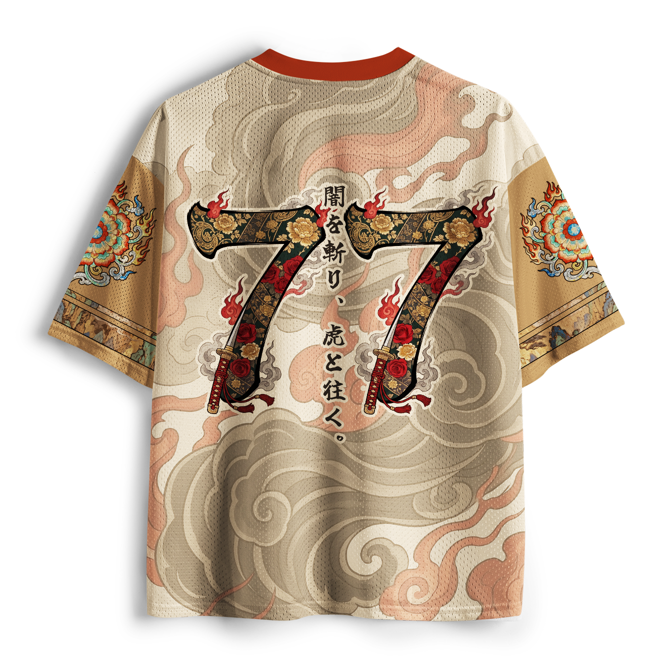 Tokyo-Tiger Oni Samurai Tiger Warrior Jersey Japanese Ukiyo-e Art Jersey