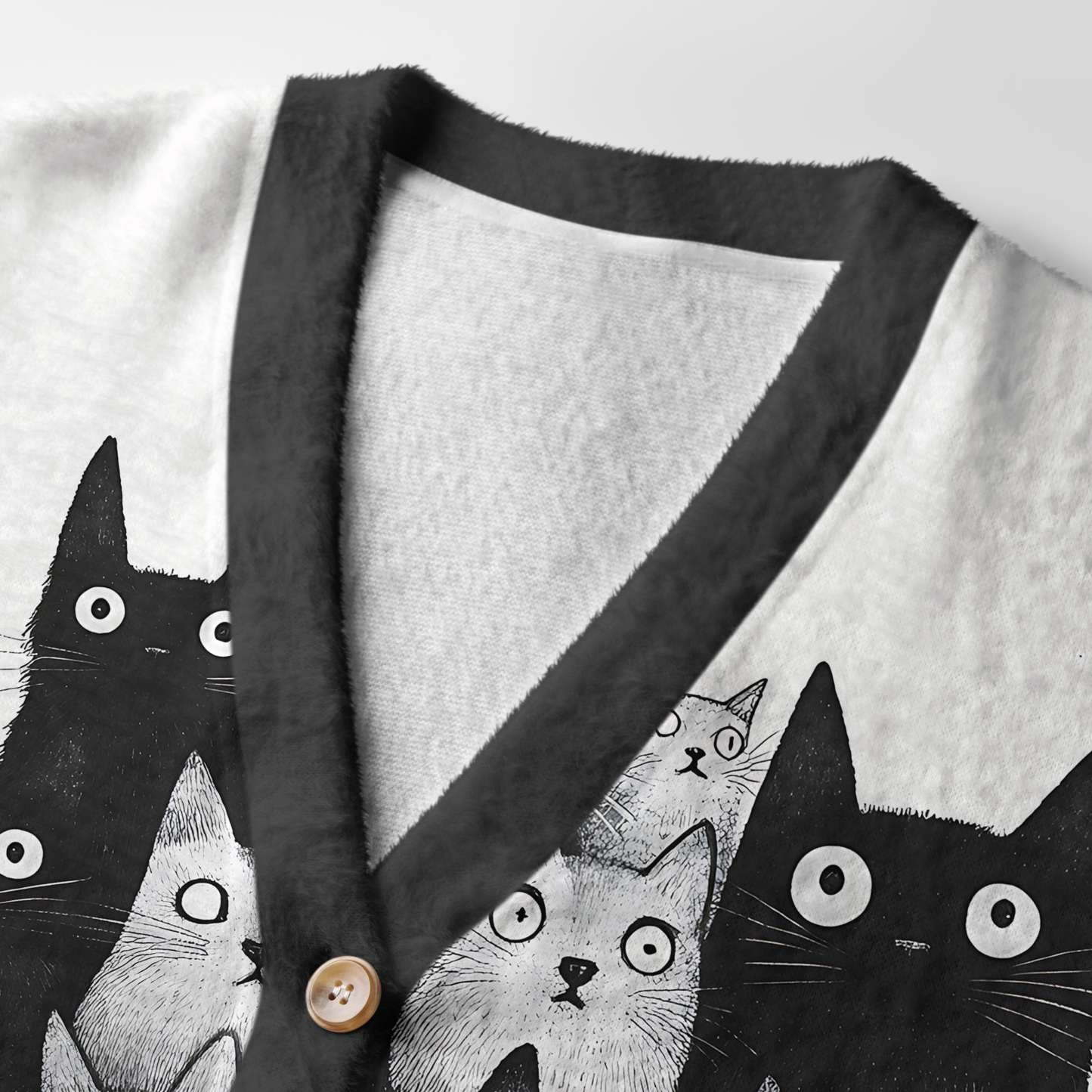 Tokyo-Tiger The Judgmental Stare Of Cats Ugly Cardigan Sweater