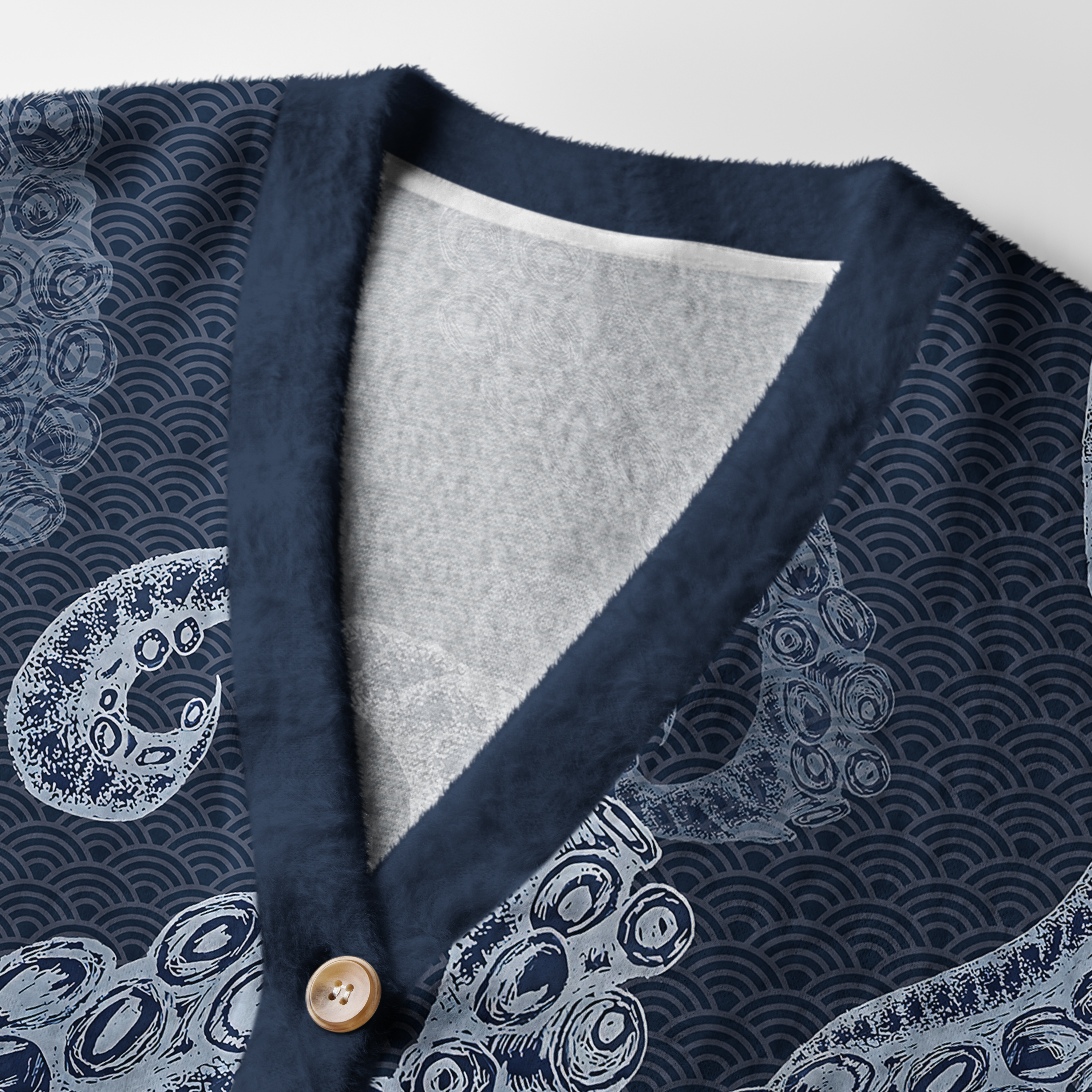 Tokyo-Tiger Octopus Tentacles Japanese Ugly Cardigan Sweater