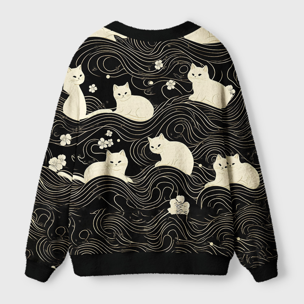 Tokyo-Tiger Mysterious Cat Ugly Cardigan Sweater