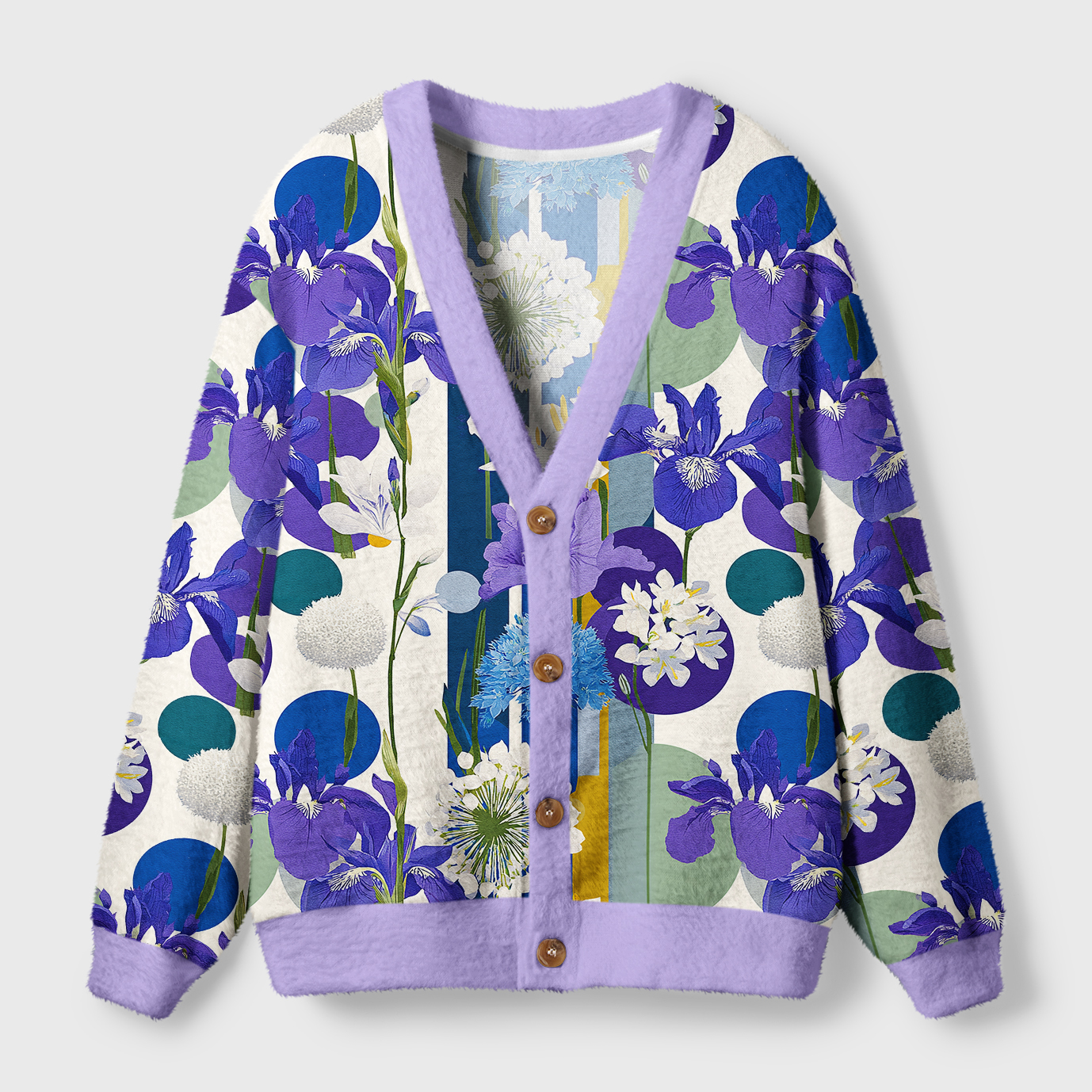 Tokyo-Tiger Canvas of Iris Ugly Cardigan Sweater
