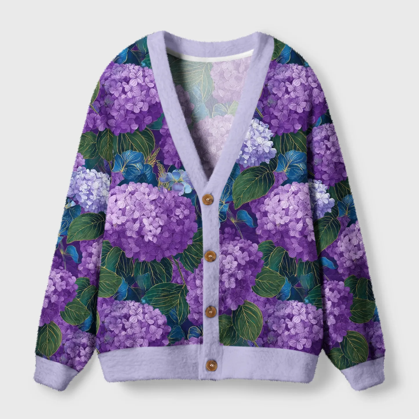Tokyo-Tiger Ukiyo Hydrangea Dreams Ugly Cardigan Sweater Sale